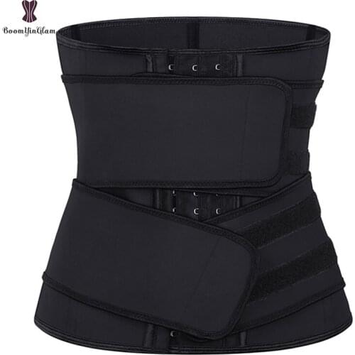 Fajas Reductor Womens Tummy Contorl Slimming Girdle Latex Waist Trainer Belts Double Hook Belt With Hooks