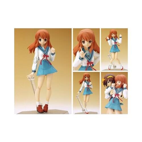 Original Figma 006 Asahina Mikuru Wii Suzumiya Haruhi no Gekidou action figure model