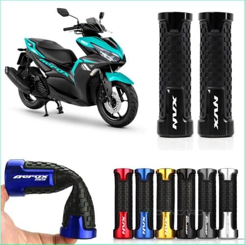 For Yamaha Aerox155 NVX 155 2014-2020 Motorcycle Handlebar Grips CNC PVC Handle Bar Rubber Gel Grip Motocross Handle Hand Grips