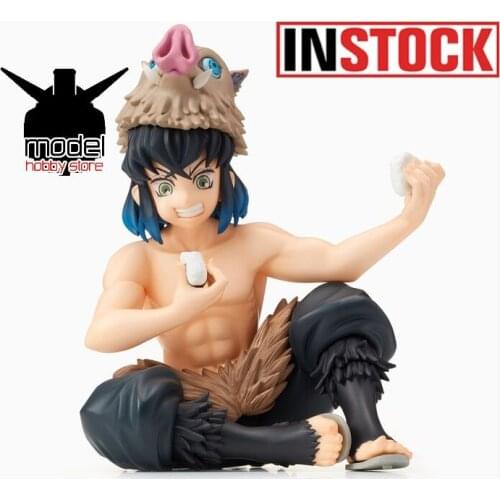 Demon Slayer Noodle Stopper figure Hashibira Inosuke pvc Model Toy Brinquedos
