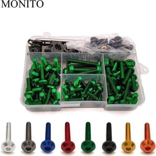 Motorcycle Fairing Bolts Nuts Kit Body Fastener Clips Screw For MV Agusta Brutale 675 800 900 910 Suzuki Burgman 400 Accessories