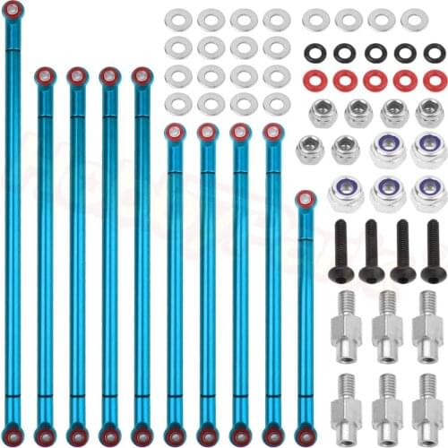 Alloy Aluminum Tie Rod Linkage Set for 1-10 ECX VRX Octane VETTA Karoo FTX Outlaw RGT 136100 Upgrade Parts