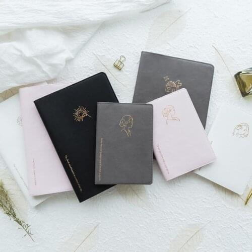 Leather Handbook A5 Time Story A6 Self-filling Calendar Leather Schedule Book Grid Notebooks