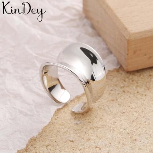 Summer Beach Vacation Knuckle Irregular Big Chains Open Rings for Women Adjustable Finger Ring Charm Jewellery Wholesale Gifts