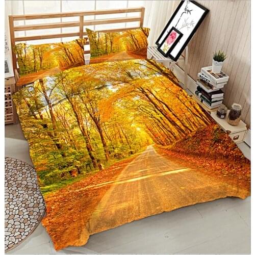 Yellow Duvet Cover Set 3D Bedding Sets Twin King Queen Polyester Bedsheet Duvet Pillowcase Bed Cover Bed Linen Textiles Decorate