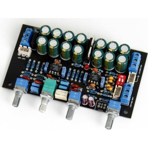 SOTAMIA JJRC5532 OP AMP Preamp Amplifier Tone Board Treble Mid Bass Volume Control Tone Preamplifier For Speaker Amplifiers