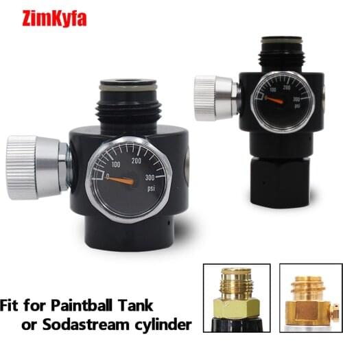 Paintball Airsoft BB GUN Regulator for Co2 & HPA Pressure Control Adjustable Range 0-200psi