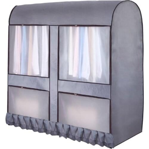 Dustproof Garment Rack Cover Organizer Large Capacity Clothing Rack Protector with Zipper and Visible Window Household XHC88