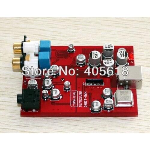 TE7022+CS4398+OPA2132 24bit 96K USB DAC board with headphone amp output