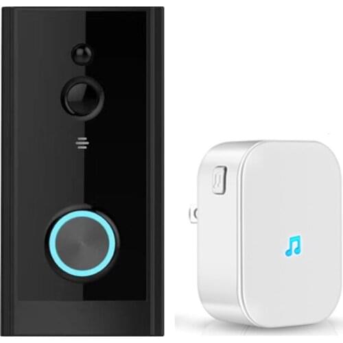 Smart Doorbell Wifi Camera Video Security Night VisionMotion Detection Two-way Conversation Supports Control Tuya for Phone