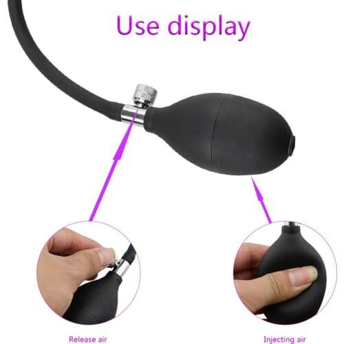 Urethral Dilators Inflatable Penis Plug Sex Toy Horse Eye Silicone Insertion Stimulation Adult Toy