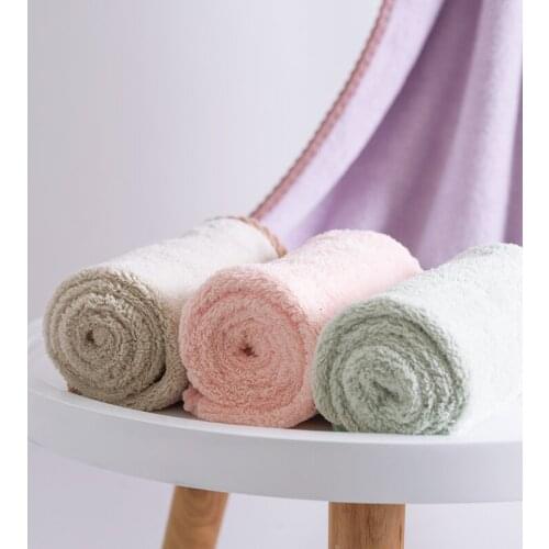 SINSNAN Thicken Soft Microfiber Coral Velvet Dry Hair Towel For Women Superabsorbent Adult Shower Multipurpose Bathroom Towels