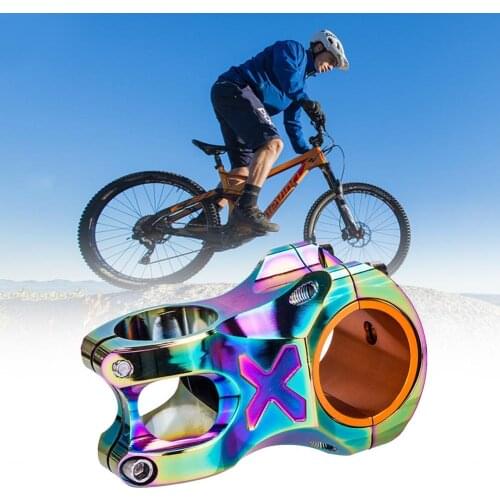 50mm 35mm Colorful Hollow Aluminum Alloy Mountain Bike Stem Bicycle Bar Short Riser Handlebar Riser For Cycling Bicyle Equipment