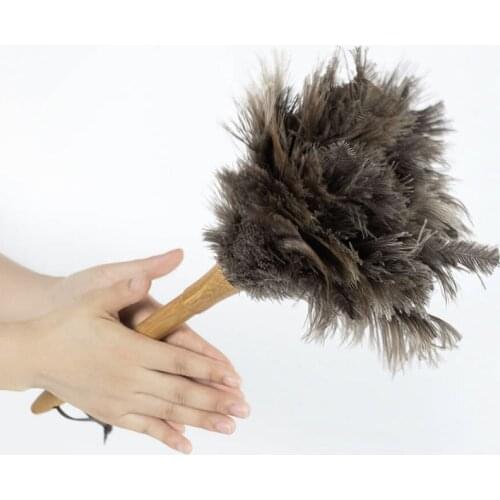 Youpin Ostrich Feather Soft Duster Brush Dust Cleaner Hair Adsorption Air-condition Furniture Household Cleaning tool