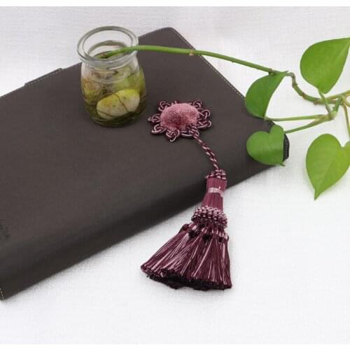 1pc Polyester Flower Curtain Tieback Room Accessories Curtains Tassels Fringe Green Hanging Pendant DIY Small Tassel Hang Balls