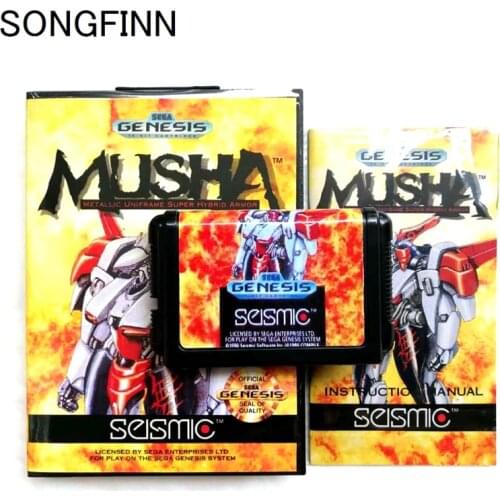 16 bit MD Memory Card With Box and Instruction Book for Sega Mega Drive for SEGA Genesis Megadrive - Musha