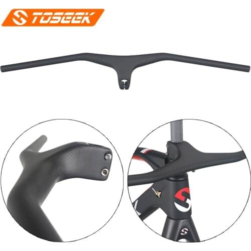 2019 nuevo manillar Horizontal de fibra de carbono mate de manillar de bicicleta MTB de 17 grados piezas de bicicleta de 28,6mm