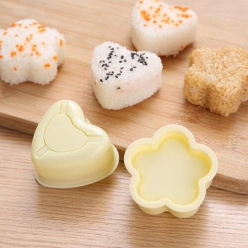 3PCS/Set DIY Sushi Mold Rice Ball Food Press Mold Triangular Sushi Maker Mold Sushi Kit Kitchen Bento Accessories Tools