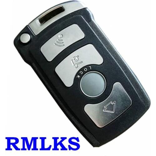 4 Button Fob Case For BMW 7 Series E65 E66 E67 E68 745i 745Li 750i 750Li 760i 7 Remote Key With Small Emergency Key HU92 Blade