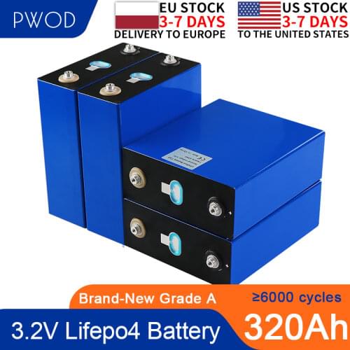 8PCS 3.2V Lifepo4 320Ah 12v Battery Cell BRAND NEW Genuine Grade A Fully Matched For Solar Energy Storage System US EU TAX FREE