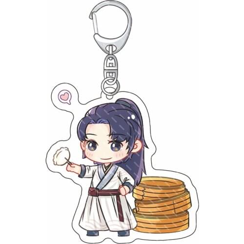 Wang Yibo Q Version Star Bo Jun Yi Xiao Acrylic Key Chain Star Fans Key Chain Pender Gift