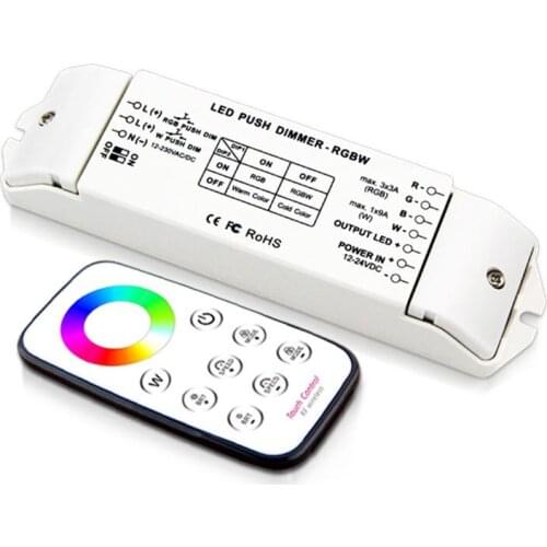 BC-420RF Led RGB RGBW Strip Controller DC12V 3A*3CH 9A*1CH Output multi function Led 4096 light level, RGBW LED Controller