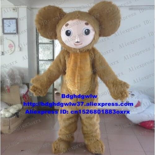Cheburashka Big Ears Monkey Mascot Costume Adult Cartoon Character Outfit Exhibition Exposition Gather Ceremoniously zx2391