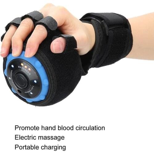 Electric Hand Massage Ball Hot Compress Stroke Hemiplegia Finger Rehabilitation Training Machine Finger Recovery Equipment Train