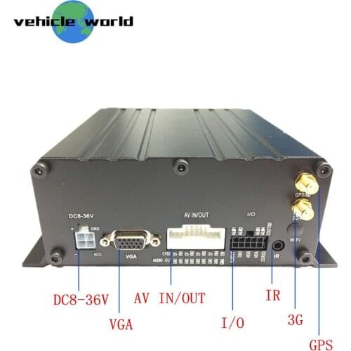 GPS 3G 2.0MP AHD 1080P 4Channels SD Card HDD Vehicle Car Taxi Trailer Truck School Bus Mobile DVR