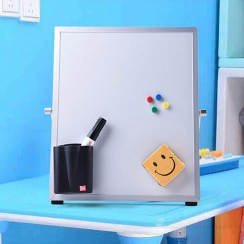 Magnetic Erasable Whiteboard Double Sided Message Board Stand Dry Erase White Board Set Aluminum Alloy Foldable White Board HOT