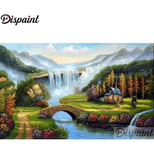 Dispaint Full Square/Round Drill 5D DIY Diamond Painting "Flower tree" Embroidery Cross Stitch 3D Home Decor A11863