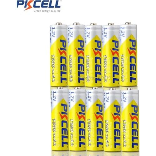 10Pcs Ni-MH AA 1.2V 1300mAh Rechargeable Battery 100% Original Real Capacity For DVD/Mp3/Digital Camera