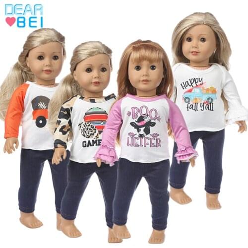 2020 New lovey lsuits Clothes Fit American Girls 18 Inch Doll Clothes And Accessories Dresses (Shoes are not included)