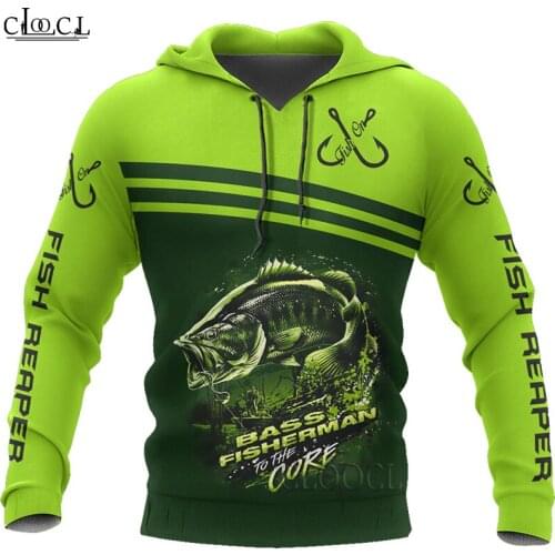 HX Newest Popular Bass Fisherman 3D Printed Men Women Tracksuit Autumn Long Sleeve Pullover Fashion Hoodie Drop Shipping