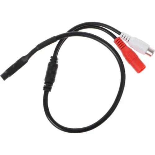 New Microphone Sensitive Pickup Cable For CCTV Security Monitor DVR Camera