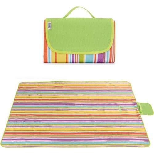 Outdoor Camping Picnic Blanket Tote Waterproof Portable Beach Mat Foldable For Hiking Family Concerts Festivals Party On Grass