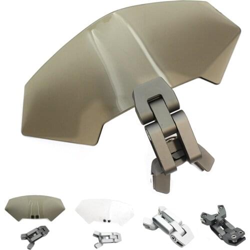 Windshield Adjustable Height Motorcycle Clip On Windscreen Motorcycle Modification Heightened And Enlarged Windshield