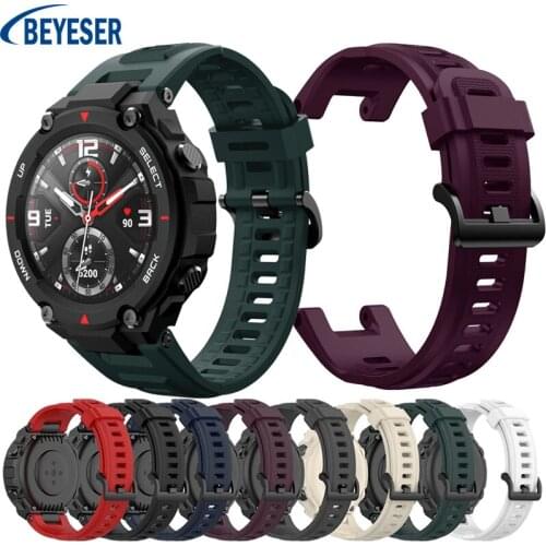 Replacement Sport Strap For Huami Amazfit T-Rex Adjustable Strap Bracelet For Xiaomi Amazfit T-Rex Watch Soft Silicone Strap New