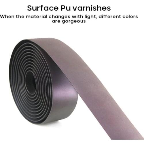 1set Road Bike Noctilucent Handlebar Tapes Light Reflective Dazzle Cycling Bar Tape MTB PU Leather Colorful Bicycle Grip Tape