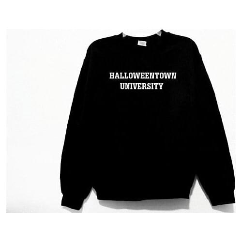 Skuggnas Halloweentown University Unisex Sweatshirt Long Sleeve Jumper Hoodies Casual Cotton tumblr aesthetic harajuku tops