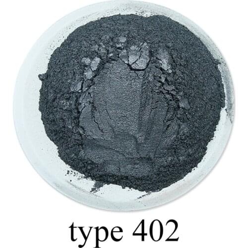 Type 402 Pigment Pearl Powder Coating Natural Mineral Mica Dust DIY Dye Colorant 50g for Soap Eye Shadow Automotive Art Crafts