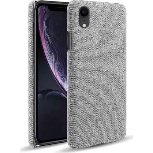 Cloth Cases For iPhone XR Case X XS MAX Slim Retro Cloth Hard Phone Cover For iPhone X XR XS MAX iPhoneX iPhoneXR Coque Funda