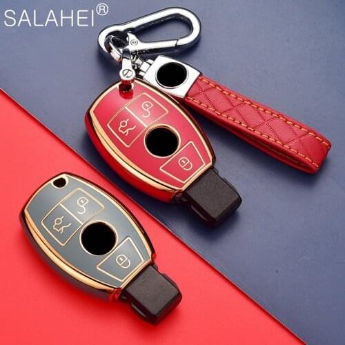 TPU Car Key Case Cover Shell Protector For Mercedes Benz A B C E GL S GLA GLK CLS Class AMG W204 W205 W212 W463 W176 Car Styling