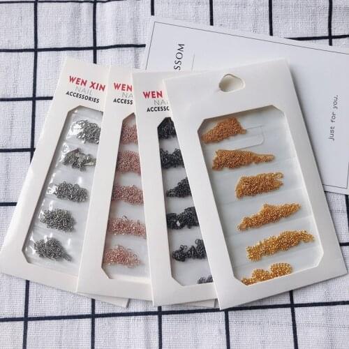 DIY Jewelry Accessories Wholesale Nail Art Jewelry Chain Nail Retro Metal Nail Art Decoration Small Accessories
