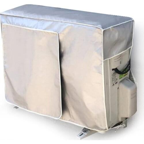 Air Conditioner Outdoor Unit Rainproof Sunscreen Cover Silver Coated Oxford Cloth Air Conditioner Main Unit Protective Fine