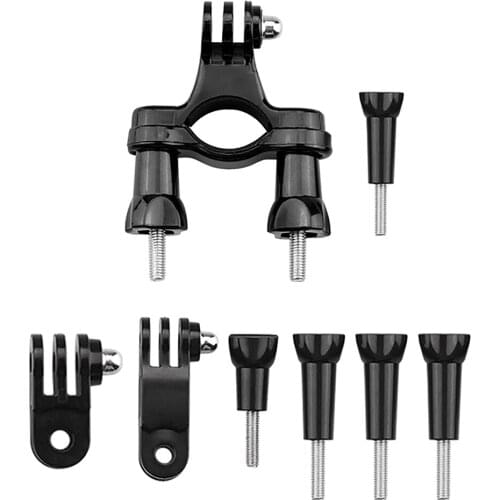 Bicycle Motorcycle Handlebar Clip Holder Bracket Adapter For GoPro Hero 5 6 7 8 for Osmo Action Camera Accessories