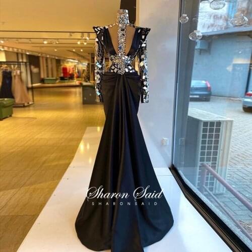 Elegant Royal Blue Mermaid Dubai Evening Dress Long 2021 Luxury Beaded Arabic Formal Prom Dresses for Women Wedding Party Gowns