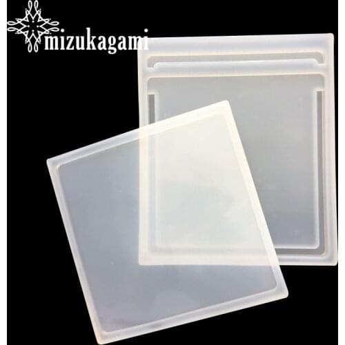 1pcs UV Resin Jewelry Liquid Silicone Mold Rectangle Resin Charms Molds For DIY Intersperse Decorate Making Molds