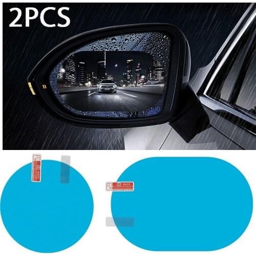 2 Pcs Car Rainproof Film Car Rain proof Anti fog Waterproof Film Membrane Car Rearview Mirror protective Car Sticker Accessories
