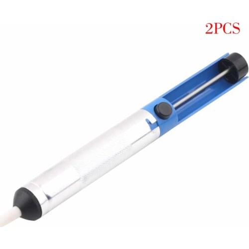 2 Pieces Solder Sucker Desoldering Pump Soldering Iron Desolver Solder Removal Vacuum Tool with Spring-loaded Plunger